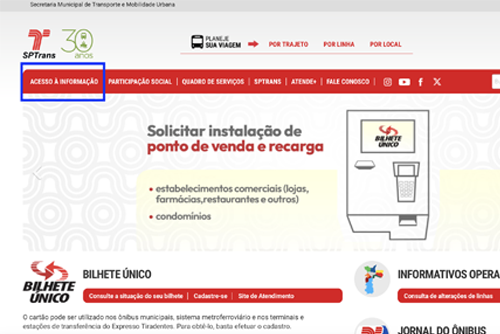 TRANSPARÊNCIA NA SPTRANS – SP (SP)